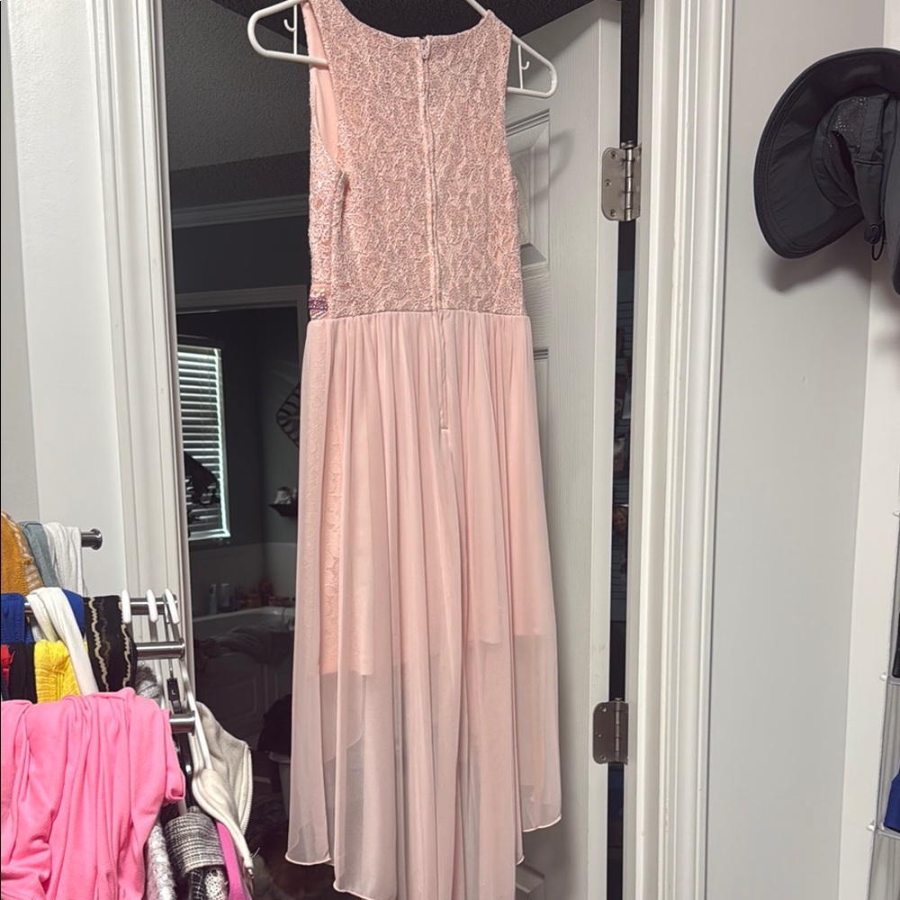 BCX Pink Asymmetrical High-Low Sundress - Picture 2 of 3